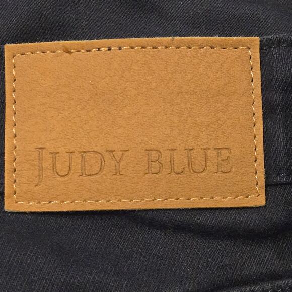 Judy Blue Tummy Control Wide Leg Crop in Dark Navy, Size 15/32, Style 88807 - Picture 9 of 9